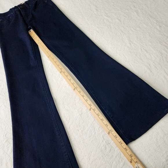Tory Burch Dark Blue Stretch Bootcut Jeans, Excellent Condition, Size 26 - Picture 11 of 16